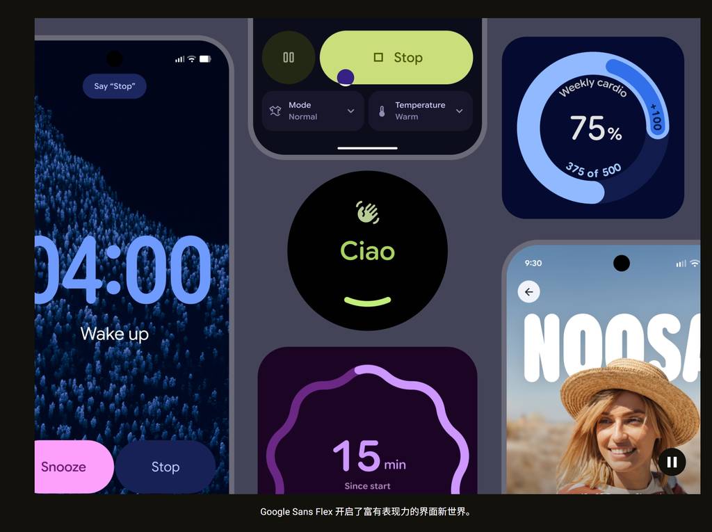 Google Sans Flex 应用场景