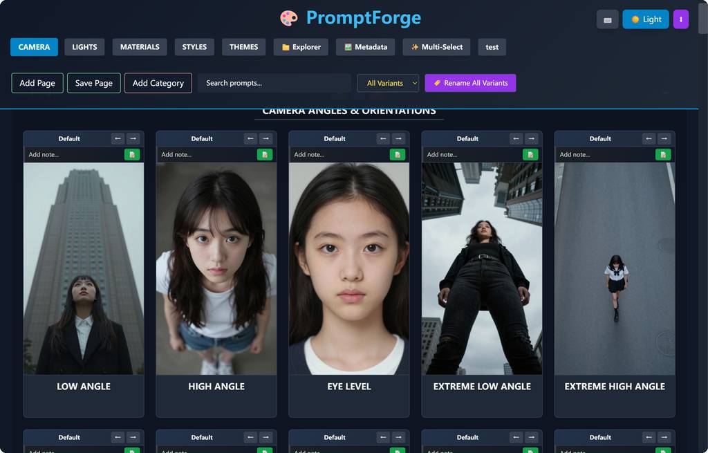 PromptForge主界面