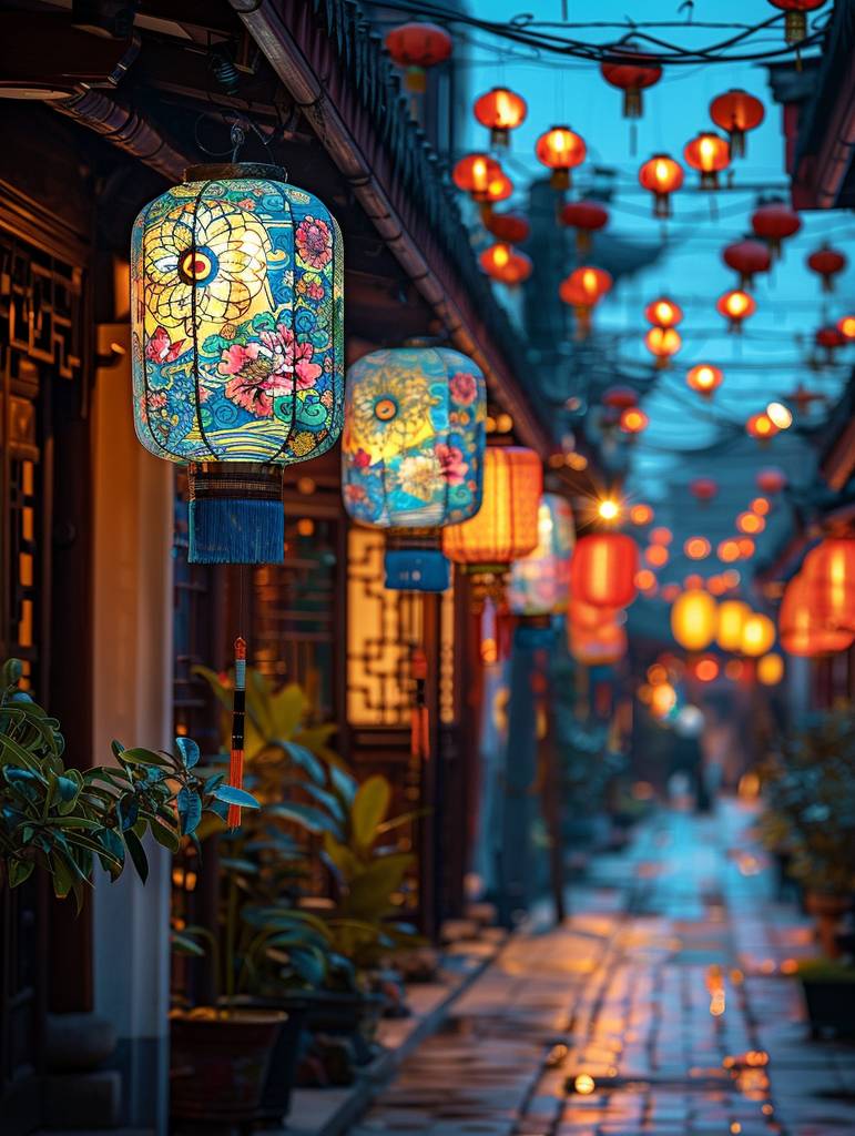 leoleexh_an_array_of_lit_lanterns_on_a_dark_street_in_the_style_909f8122-1617-4879-bfb2-1111fe2b039c.png